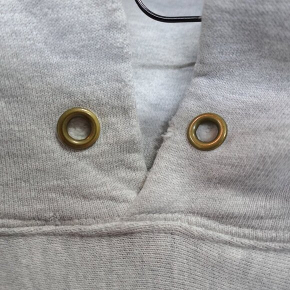 Vintage Champion Sweater Medium Gray Reverse Weave USA Blank Warm Up Hoodie - Picture 3 of 10